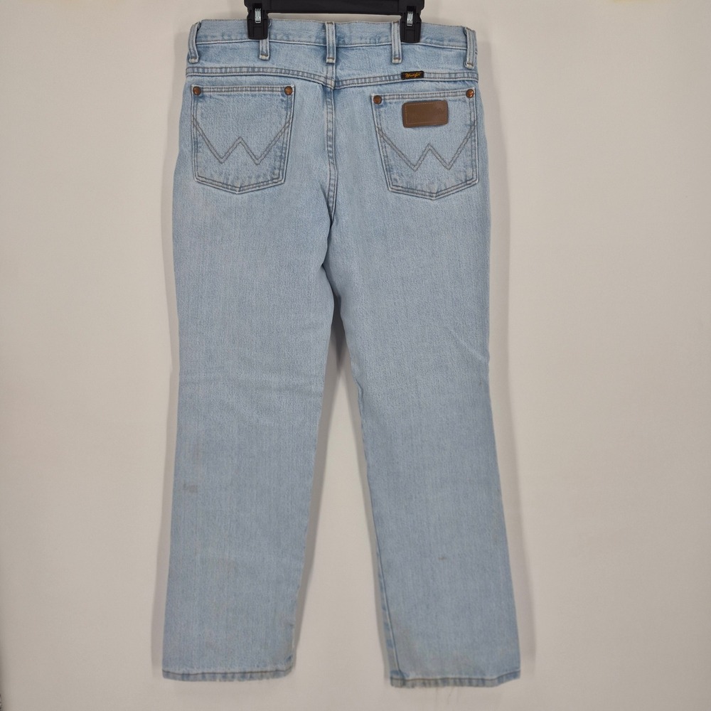 Wrangler Cowboy Cut 936GBH Slim Fit Light Wash Jeans Mens 33x30 Blue Denim